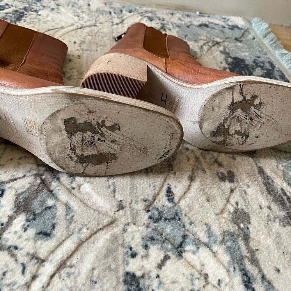 Booties free people brown leather size 39 - Picture 5 of 15